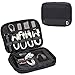 BGTREND Electronic Organizer, Small Travel Cable Bag Compatible with Power Bank, Adapter, USB Charger, SD Card, Black