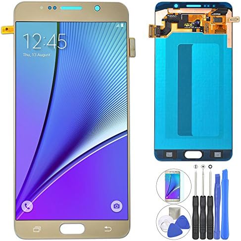Coobetter® Screen Replacement Samsung Galaxy Note 5 LCD Display Screen + Touch Digitizer Assembly Compatible to N920A N920P N920T N920V N920R4 N920W8 with Repair Tools (Note 5 Gold)