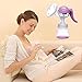 Manual Breast Pump, Breastfeeding Pump, Breastfeeding Using Nursing 100% Food Grade Silicone, BPA-Free Breastpump Materials Pregnant Women Supplies, Flexible & Lightweight & Portable