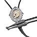 Lychee Horse Head Leather Bolo Bola Tie Necktie Western Cowboy Rodeo Necklace