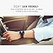 Moretek Sport Watch Bands Quick Release Wrist Strap Silicone Replacement Bands for 20mm 22mm Smart Watch (Black+Blue, 22mm)