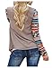 AuntTaylor Ladies Solid Drape Loose Bohemian Poncho Cover Up Tops Khaki 2XL