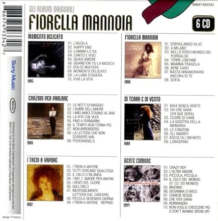 Gli Album Originali 6 Cd Slipcase Mannoia Fiorella Amazon It Musica