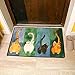 CH Cute Cat Printed Doormat Rectangle Floor Mat 16'' x 24'' for Children's Room Living Room Bathroom Kitchen (Style 5)