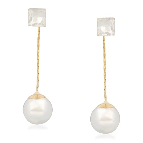 VK Jewels Earring Dangler Earrings for Women (Golden) (vkerz1264g)