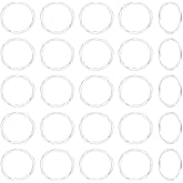 UNICRAFTALE Alloy 40pcs 22mm in Diameter Tibetan Style Linking Rings Metal Wavy Round rcle Frames Connectors O Pattern Rings Connectors Earring Ring Jewelry Links for Bracelet Necklace Jewelry Making