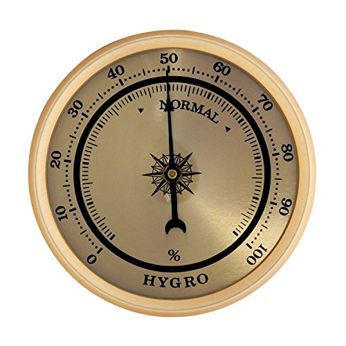 2-3/4" Gold Hygrometer Insert