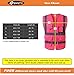 JKSafety 9 Pockets Class 2 High Visibility Zipper Front Safety Vest With Reflective Strips, Meets ANSI/ISEA Standards (Medium, 150-Pink)