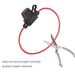 HUIQIAODS 2 Pack Mini Blade Fuse Holder 18 Gauge