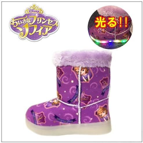 Amazon プリンセス ソフィア Disney ディズニー 光る ムートンブーツ 7155 19ｃｍ プリンセス ソフィア ブーツ