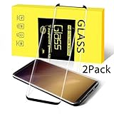 Lupaava Screen Protector for Galaxy S8, <2pack> Tempered Glass, Crystal Clear, 9H Hardness, 3D Touch Compatible, Glass Screen Protector (S8 / 2Pack)