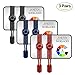 JYXETOV Elastic No Tie Shoelaces with Bonus (9 Colors, 1 Pair, 2 Pairs or 3 Pairs to Choose)