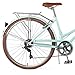 Retrospec Beaumont-7 City Bike Seven Speed Lady’s Hybrid Urban Commuter Bicycle; Cool Mint, 42cmthumb 3