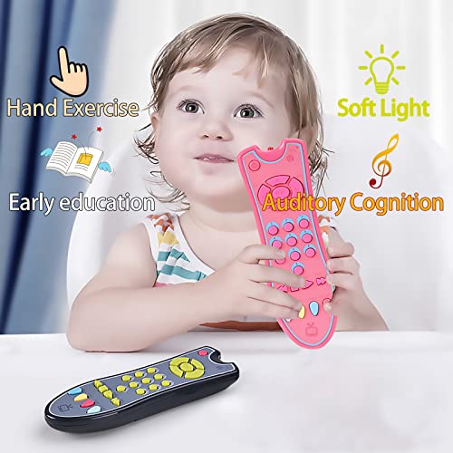 TV Remote Control Toy Light and Sound Kids Musical Early Education