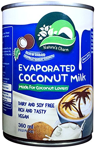 Nature's Charm Evaporated Coconut Milk 12.2oz (Pack of 6)