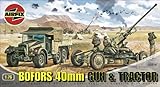 Airfix A02314 1:76 Scale Bofors 40MM Gun and Tractor Military Vehicles Classic Kit Series 2