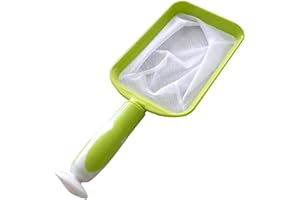ksngTixe 1pcs Durable Handheld Pool Skimmer Net with Fine Mesh for Effective Cleaning of Small Debris in Swimming Pools, Spas