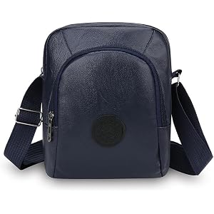 Crossbody Shoulder Bag for Men Small Messenger Satchel for Work Business Travel Black Side Purse Gift Man