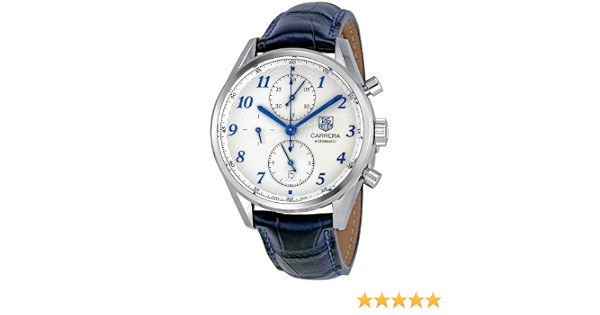 Tag Heuer Men's CAS2111.FC6292 Carrera Heritage Silver Dial Dress Watch :  Amazon.com.au: Clothing, Shoes \u0026 Accessories