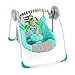 Bright Starts Zig Zag Zebra Portable Swing with Whisperquiet Technology