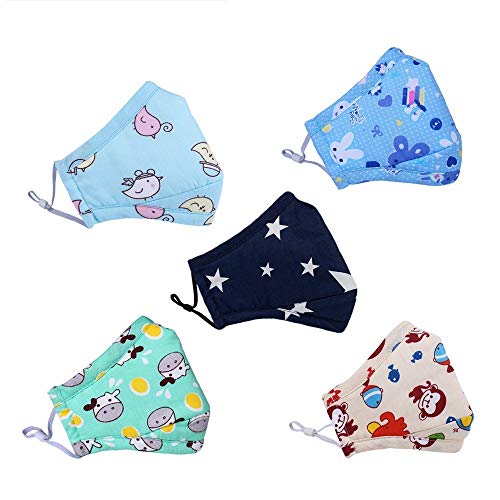 Ligart Kids Anti Pollution Mask with Activated Carbon N95 Filters Dust Mask Filtration Exhaust Gas Anti Pollen Allergy PM2.5 Air Filter Mask for Outdoor Activities
