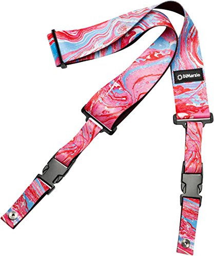 DiMarzio Steve Vai ClipLock Strap Blue Cherry Universe 2 in.