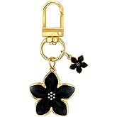Cherry Blossom Keychains Cute Flower Keychain Womens Chic Bag Charms Handbags Purse Fashion Accessories