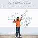 Dry Erase Wall Decal, Anumit Self-Adhesive Wall Sticker Wall Paper Whiteboard Wall Decals for School, Office, Home 17.7 by 78.7 Inches, with 1 Marker Pen (White)