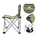 Mossy Oak Camping Chair Folding Portable Lightweight Backrest Stool with Carry Bag, Max Load 220 Lbs, 20.5 x 14 x 13 inch, Green