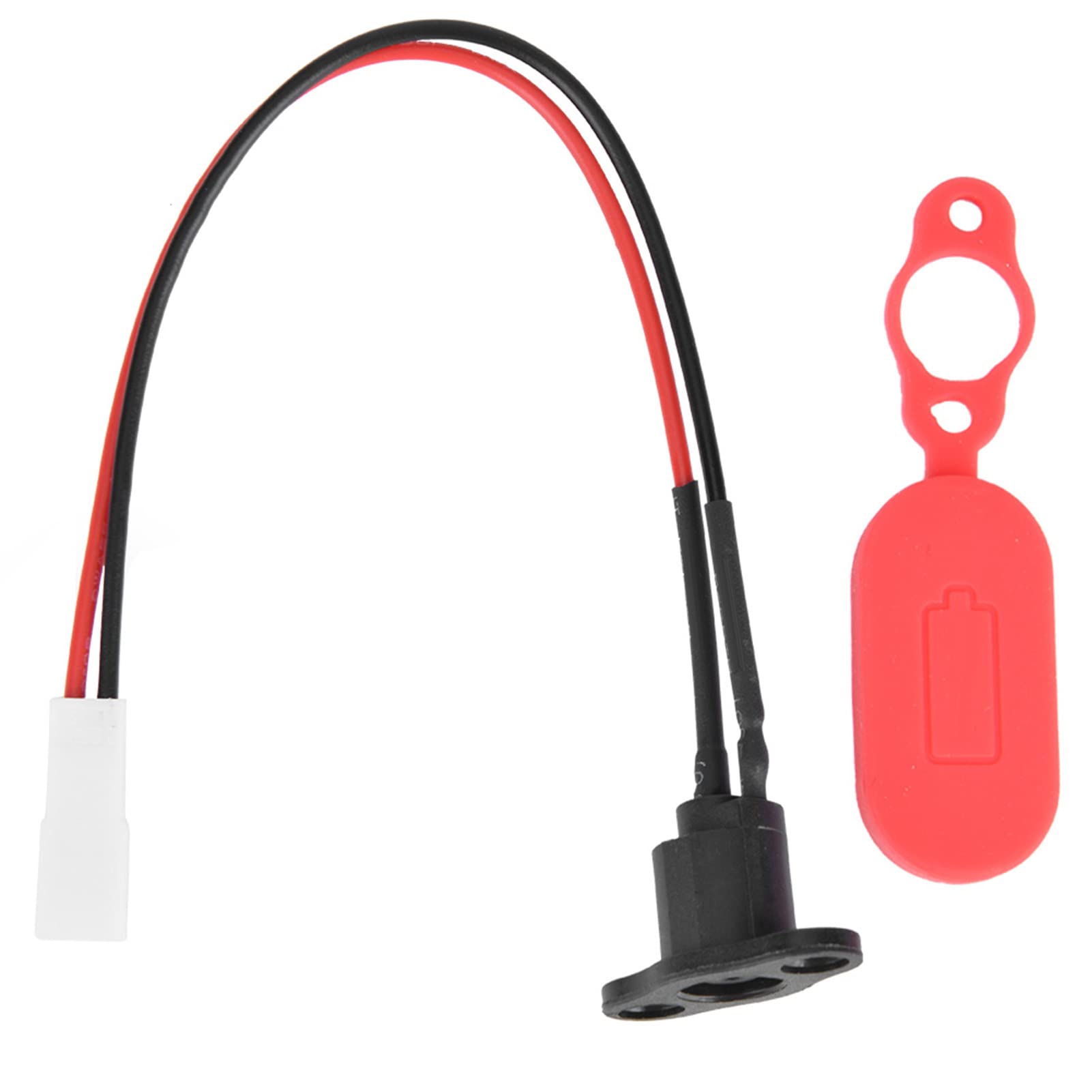 Electric Scooter Charging Port with Waterproof Cover E-scooter Replacement Charger Port Accessory for M365