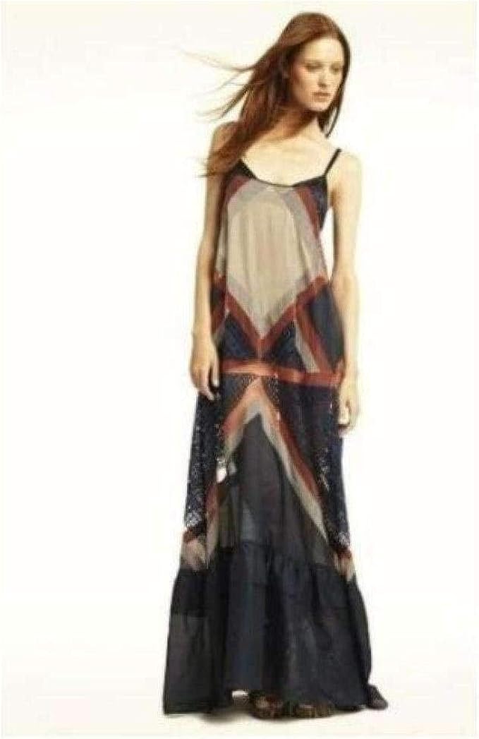 bcbg color block maxi dress