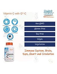 Doctor 's Best Vitamina C con Quali-C 1000 mg, non-gmo, Vegan, última intervensión de Sin Gluten,...