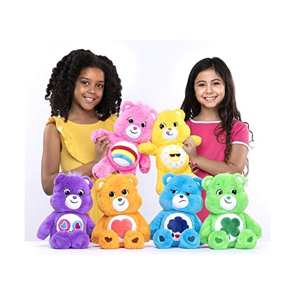 Care Bears 22061 14 Inch Medium Plush Cheer Bear, Collectable Cute Plush Toy, Cuddly Toys for Children, Soft Toys for Girls and Boys, Cute Teddies Suitable for Girls and Boys Aged 4 Years +,Pink – Bild 6
