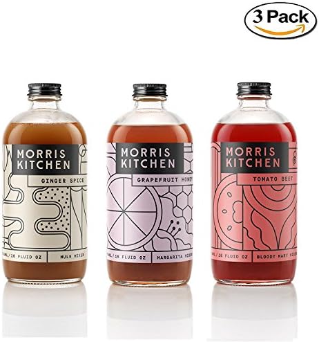 Morris Kitchen Winter Collection 3 Pack Ginger Spice Tomato Beet Grapefruit For Cocktails | Vegan Gluten-Free &amp; Non-GMO (Winter Collection, 3 Pack)