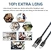 iSeekerKit Micro USB Cable 10ft High Charging Speed USB 2.0 A Male to Micro Nylon Braided Cords with Aluminum Connector for Android, Samsung and More [3 Pack]