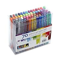 LolliZ 70 Gel Pens Tray Set, 70 Unique Color Choices!