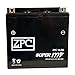 ZPC Battery YTX14-BS Maintenance Free Replacement Battery for ATV, Motorcycle, Scooter, Snowmobile, and UTV: 12 Volts, 1.4 Amps, 12Ah, Nut and Bolt (T3) Terminal