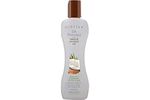Biosilk Silk Therapy with Natural Coconut Oil Leave-In Treatment, Helps Control Frizz & Flyaways, Sulfate, Paraben & Cruelty-Free, 5.64 Oz