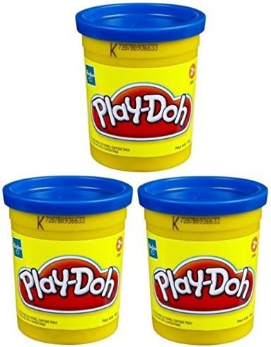 Amazon.com: (3 unidades), color azul (23858) Hasbro Play-Doh 5 oz. (15 oz. Total): Toys \u0026 Games