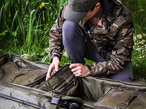 Sonik 3-Ruten Transporttasche (T-50) bis 127 cm - Rutentasche für bis zu drei Steckruten inkl. Angeltaschen - All in one… – Bild 8