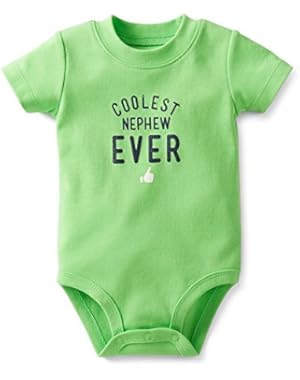 Baby Boys' Coolest Nephew Ever Green Bodysuit -12m