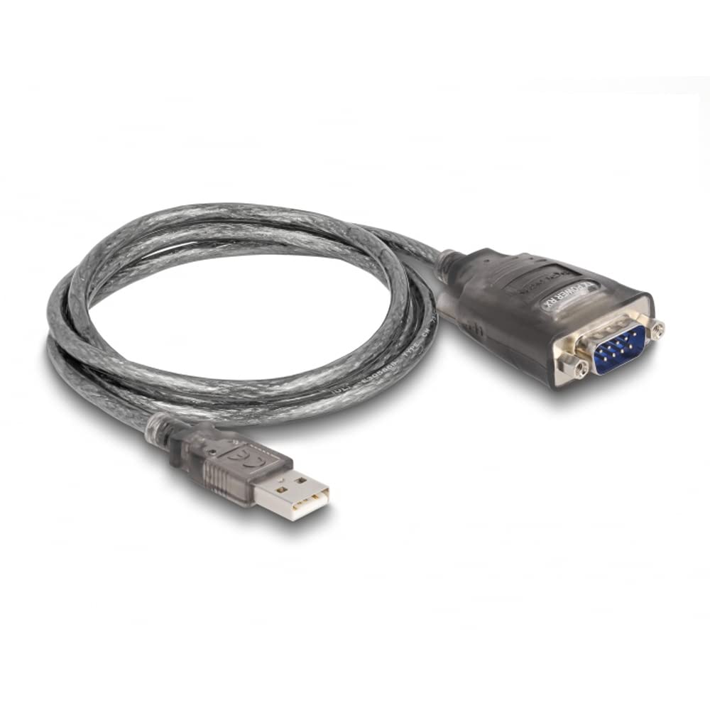 Delock USB 2.0 Type A to 1 x Serial RS-232 D-Sub 9 Pin Male 1 m