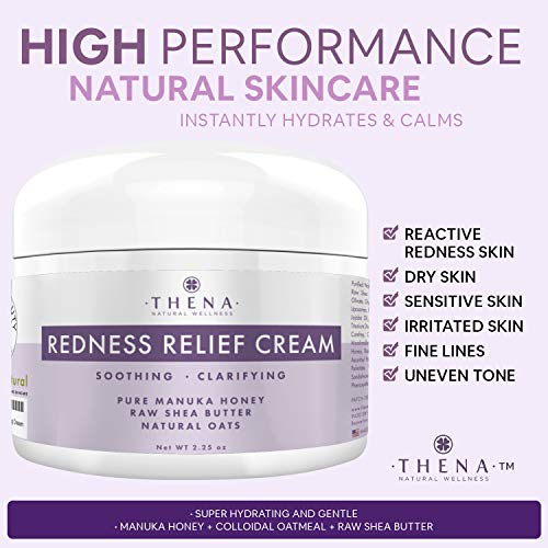 Redness Relief Face Cream Natural Rosacea Skin Care With Colloidal
