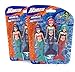 Fun Stuff Banzai Spring and Summer 3 Piece Magical Mermaid Dolls, in Assorted Colors (2 Pack)