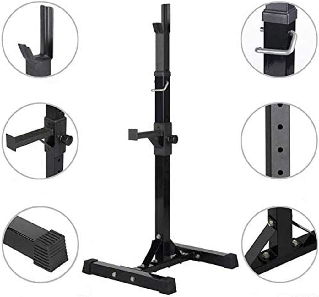 Squat Rack Stand - Portable Barbell Rack, Adjustable Bench Press Rack, 550LBS Max Load - Multi-Function Weight Lifting Fitness, Home Gym Multi-Function Dip Stand, Strength Training Dumbbell Racks : Sports & Outdoors