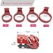 YJXL New The Biosourced Resin Male Standard Chastity Devices Male Briefs,with 4 Size Rings T-Shirt Red, Large