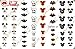 Halloween V1 clear waterslide nail art decals (tattoos). Set of 57 by One Stop Nails.