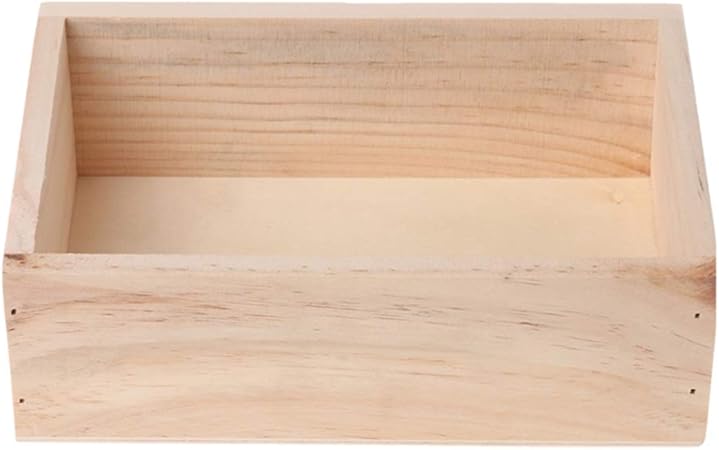 Kentop - Caja de madera universal sin tapa para almacenamiento: Amazon.es: Hogar