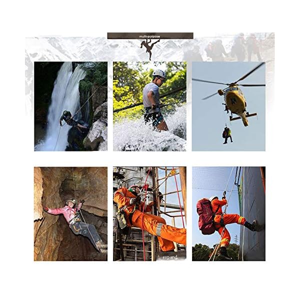 Aprilhp Fallschutz Klettergurt, Outdoor Auffanggurt Sicherheitsgurt Kletterausrüstung für Absturzsicherung Steigschutz… – Bild 6