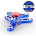 Tri-Spinner Fidget Toy New 2017 All Metal Design Super Fast Long Spins Ceramic Center Quality Spinners Focus Toy for Kids & Adults (1Blue+1Mini)